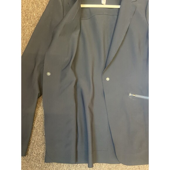 Athleta Womens Avenues Blazer Black Jacket One Snap Stretch 6 Seamless Soft - Picture 5 of 10